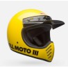 Casco Bell Moto-3 Amarillo Scrambler Cafe Racer Enduro Retro